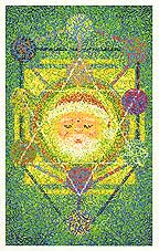 Holiday chakra greeting cards created by artist Mark Breskin